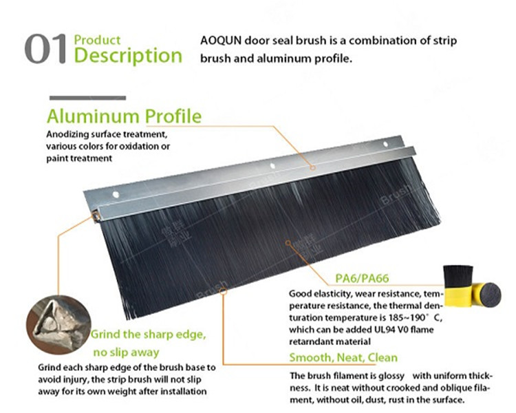 Brush Strip Self Adhesive