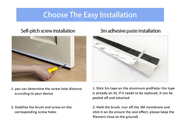 Self-Adhesive Brush Seal