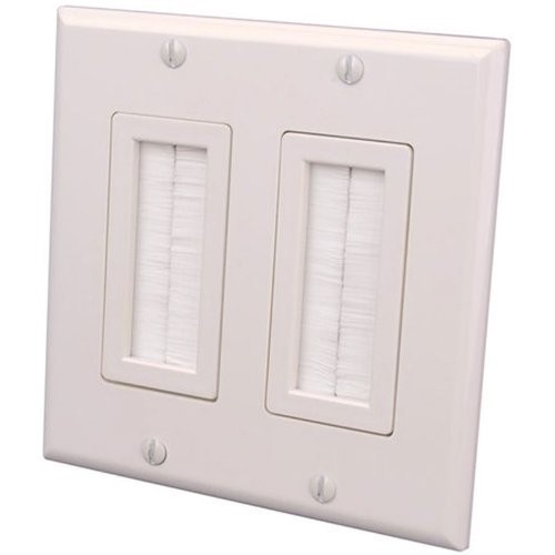 Cable Exit Brush Wall Plate