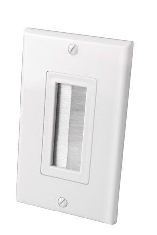 Brush Cable Outlet Wall Plate