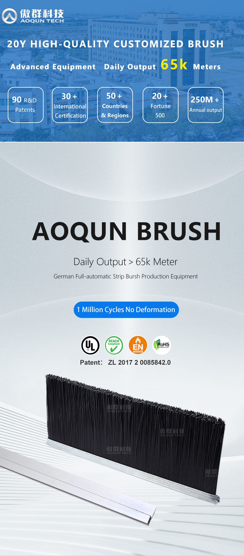 AOQUN Strip Brush