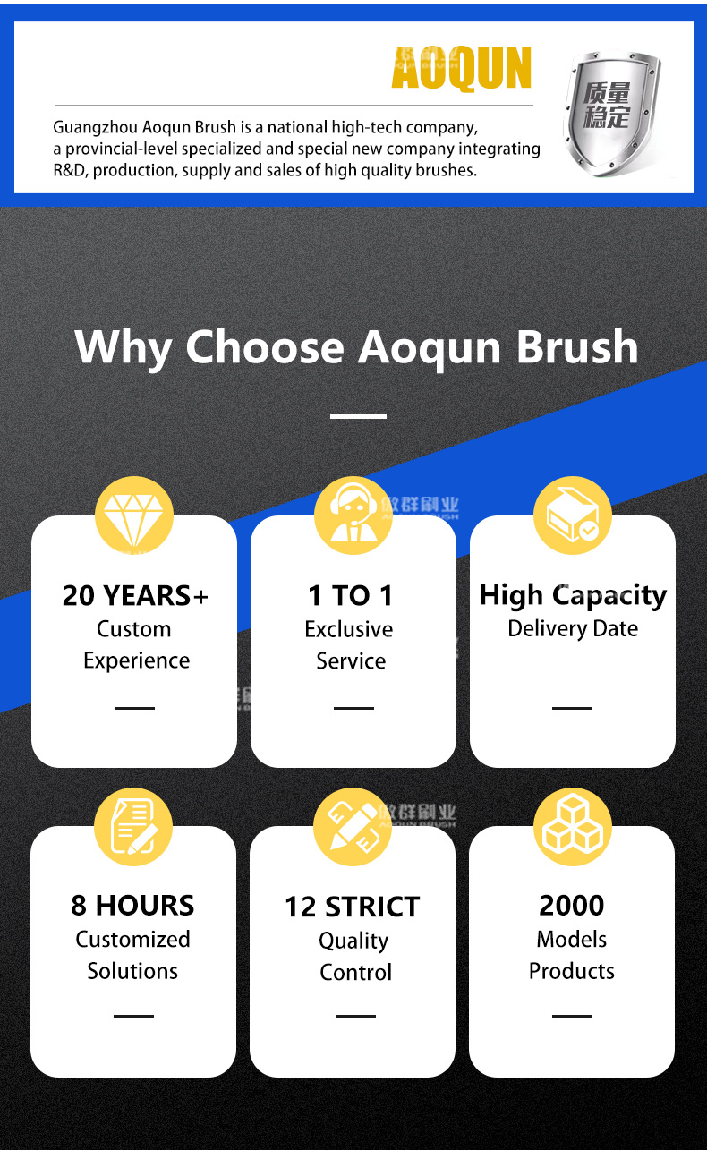 services that aoqun brush can offer