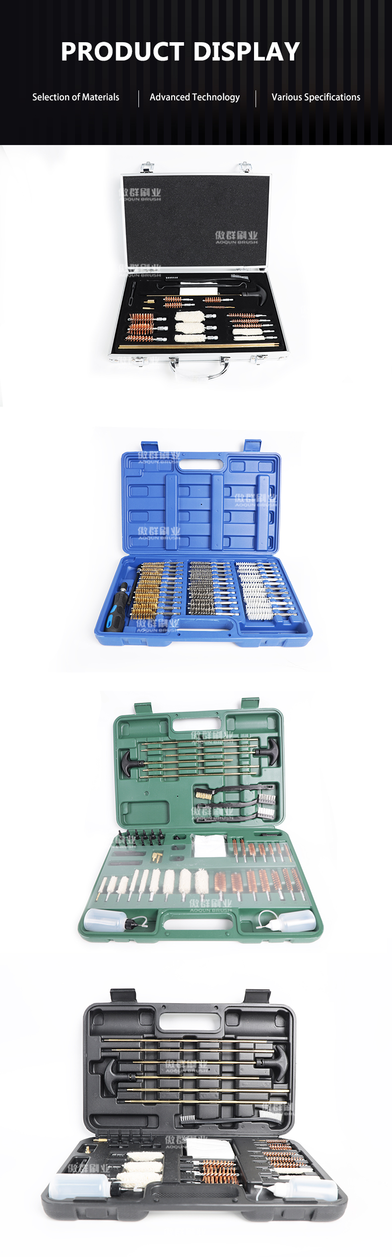 Bore rifle gun cleaning kit