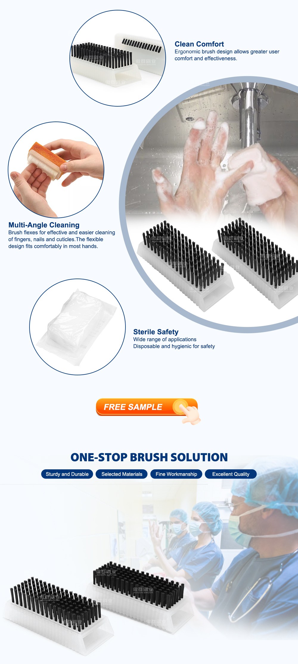 Double-Sided Cleaning Scrub Brush