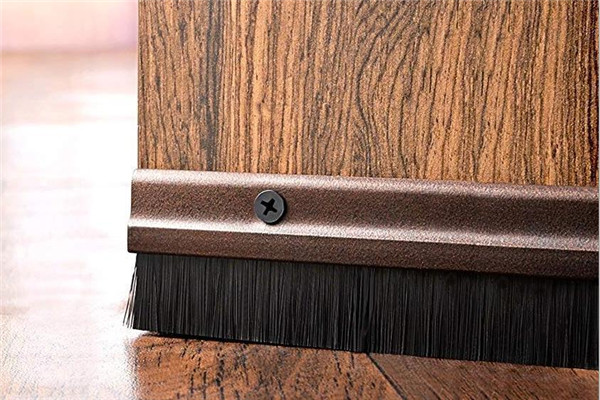 Nylon Brush Door Sweep Installation - AOQUN